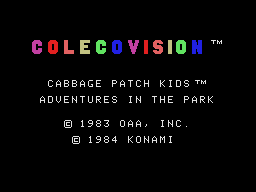 Venture title screen for Colecovision